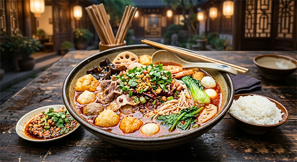 typische Malatang Schüssel